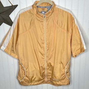 Sunice Women's Gold and White Short Sleeve Jacket Size Large